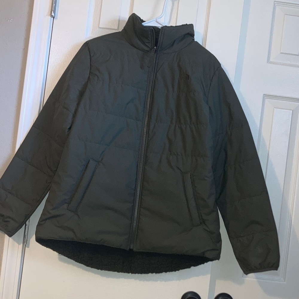 Dark Green NorthFace Puffer Jacket